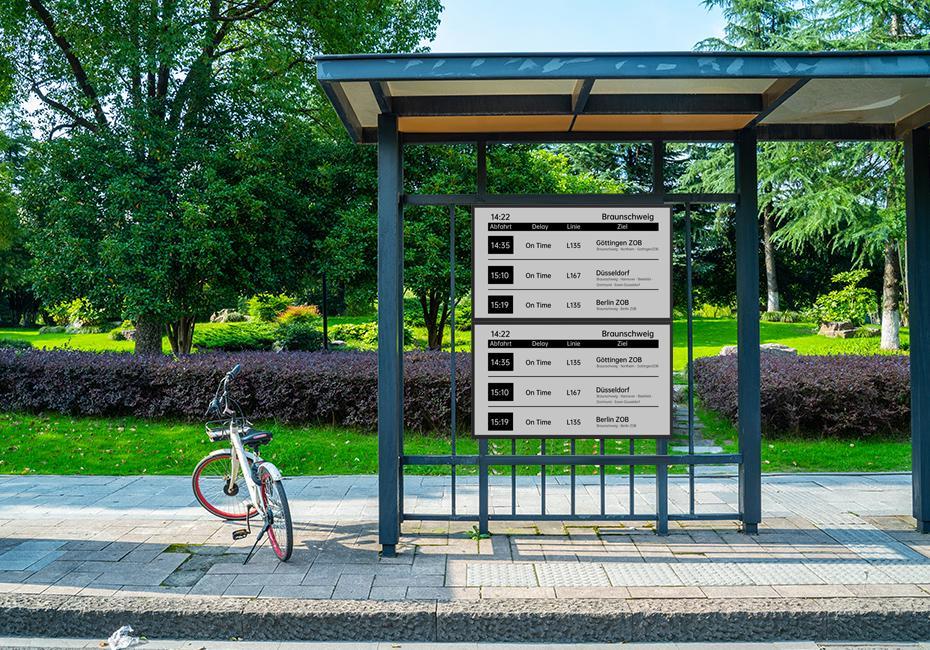 digital bus signage