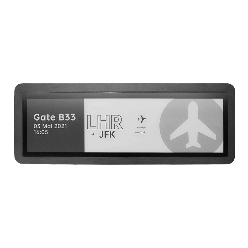 E-ink Sign with Flight Train Information_2